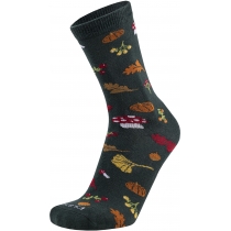 Шкарпетки  демісезонні хлопкові  "Листочки" DUNA 5642; 21-23; темно-зелений