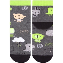 Шкарпетки дитячі демісезонні бавовняні DUNA 4279; 2022; темно-сірий