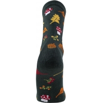 Шкарпетки  демісезонні хлопкові  "Листочки" DUNA 5642; 24-26; темно-зелений