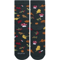 Шкарпетки  демісезонні хлопкові  "Листочки" DUNA 5642; 27-29; темно-зелений