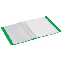 Папка пластикова з 10 файлами, зелена