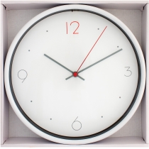 Годинник настінний пластиковий Economix OFFICE, білий