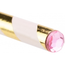 Олівець чорнографітний HB пастельний рожевий з кристалом