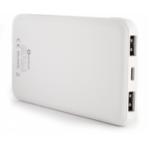 Мобільна батарея (Power Bank) Optima 4110, 8 000 mAh, 2*USB output, 5V 2.1A, колір білий