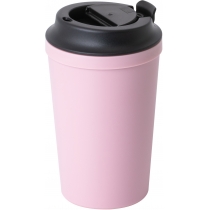 Термокружка пластикова з присоскою Optima TO GO 340 мл, рожева