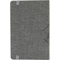 Діловий записник Architect сірий, А5, тверда обкладинка текстиль, гумка, блок клітинка