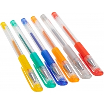 Набір гелевих ручок ECONOMIX METALLIC 6 кольорів металік, в блістері