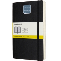 Записник Moleskine Classic Expanded 13 х 21 см / Клітинка Чорний М'який