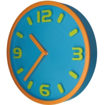 Годинник настінний пластиковий Optima MAGIC, блакитний