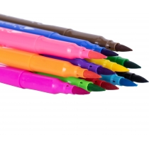 Фломастери-пензлики BRUSH-TIPPED, 12 кольорів, лінія 2-5 мм