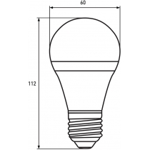 Лампа EUROLAMP LED філамент A60 8W E27 4000K (deco) промо-набір 1+1