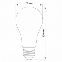 Лампа LED "Сенсор"  VIDEX A60e 12W E27 4100K з датчиком руху та освітленості