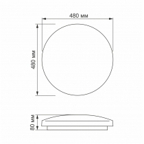 LED світильник функціональний круглий VIDEX RING 72W 2800-6200K