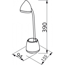 Лампа настільна Philips LED Reading Desk lamp Hat 4.5W, 3000/4000/5700K, 1800mAh (Lithium battery),