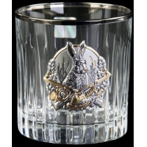 Набір склянок з графіном Boss Crystal «Полювання» для віскі, 7 предметів