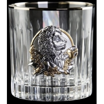 Набір склянок з графіном Boss Crystal «Лев» для віскі, 7 предметів