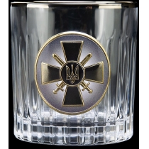Набір склянок з графіном Boss Crystal "Сухопутні війська ЗСУ" для віскі, 7 предметів