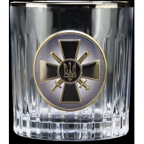 Набір склянок з графіном Boss Crystal "Сухопутні війська ЗСУ" для віскі, 5 предметів