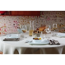 Тарілка обідня Bormioli Rocco Parma, 27x27см, опалове скло, білий