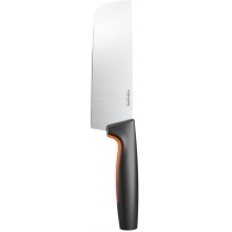 Кухонний ніж поварський Nakiri Fiskars Functional Form, 15.8см, нержавіюча сталь, пластик, чорний