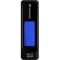Флеш-пам'ять 64Gb Transcend USB 3.0, чорний, синій