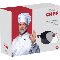 Каструля Bravo Chef класична 28 см (6.6 л) з кришкою