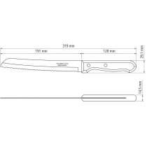 Ніж для хліба Tramontina Dynamic, 203 мм