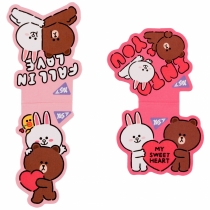 Закладки магнітні Yes "Line Friends Sweet heart", 2шт