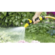 Зрошувач ручний Karcher, регулювання напору води, регулювання форми струменя води