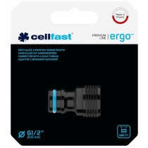 Конектор для крана Cellfast ERGO 1/2' із зовнішнім різьбленням (блістер)