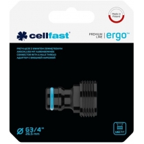 Конектор для крана Cellfast ERGO 3/4' із зовнішнім різьбленням (блістер)